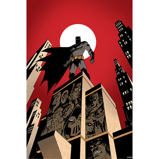 Póster the batman (Villain skyline)